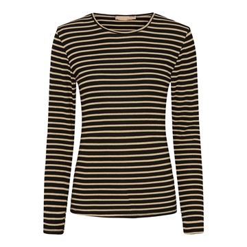 Marta Du Chateau Long sleeved tee 5356 Black-Gold T-shirt